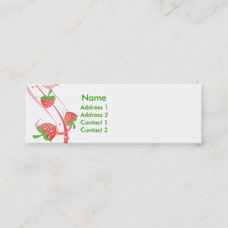 Strawberry-Wirbel für immer Skinny Cards Mini Visitenkarte