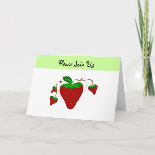 Strawberry zusammenbringen einladung