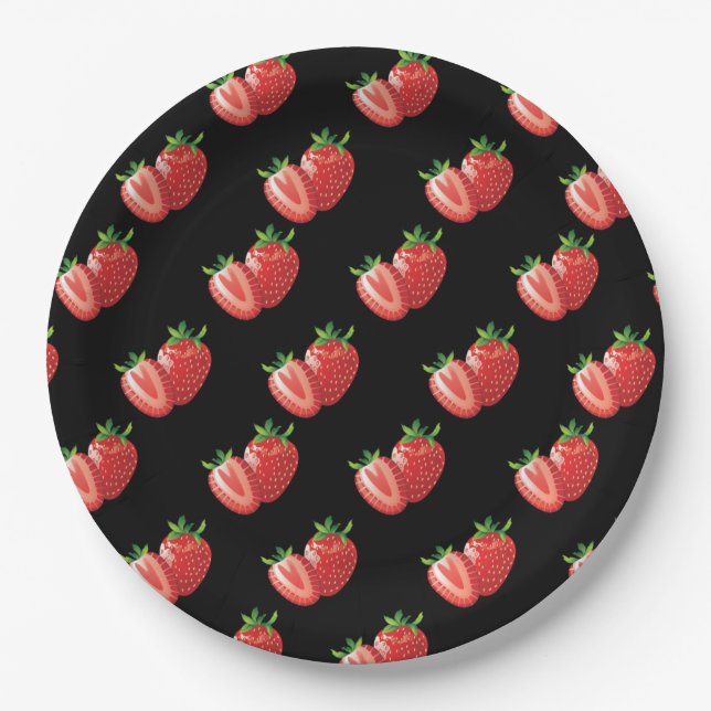Strawberrys Pappteller (Vorderseite)