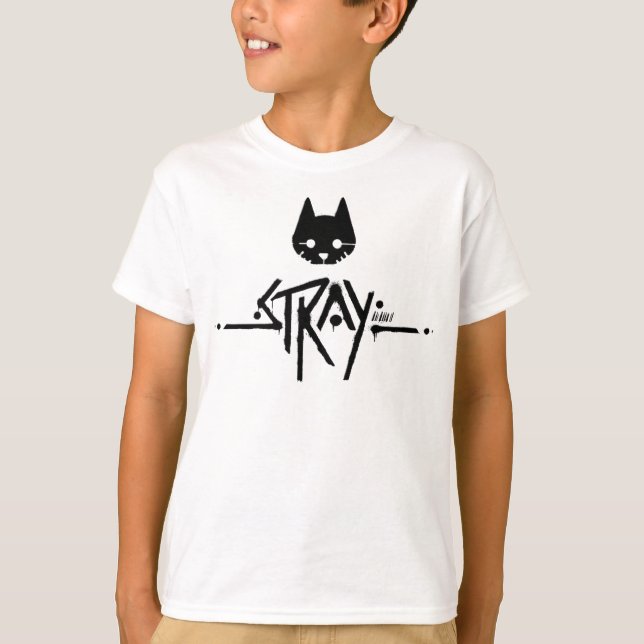 Stray Cat Black Logo T-Shirt (Vorderseite)