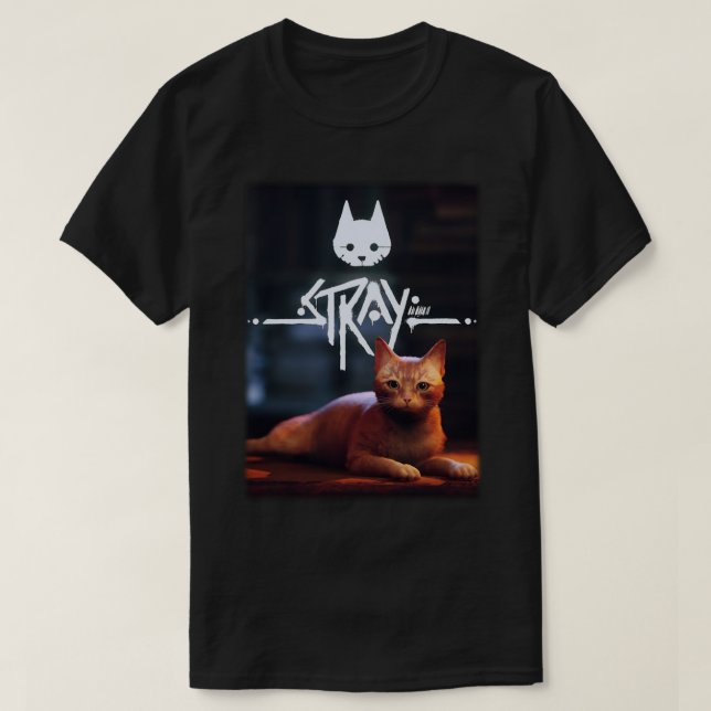 Stray Game Cat T-Shirt (Design vorne)