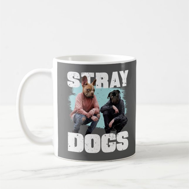 STRAY HUNGS FUNNY LEUTE MIT HUNDERKOPFEN KAFFEETASSE (Links)