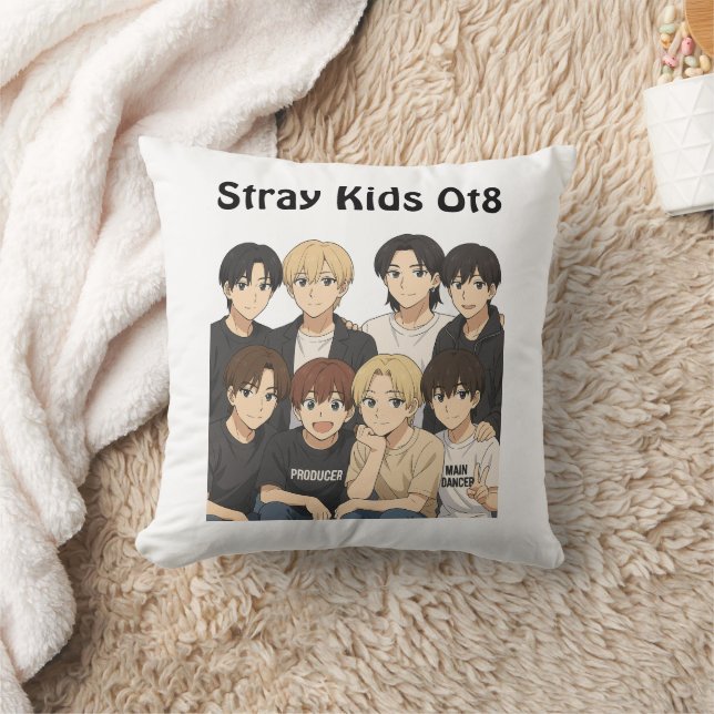 Stray Kids Anime Graphic  Kissen (Decke)