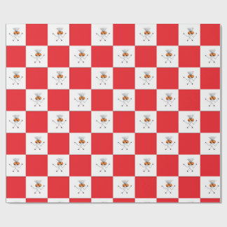 Streaky J Red Wrapping Paper Geschenkpapier