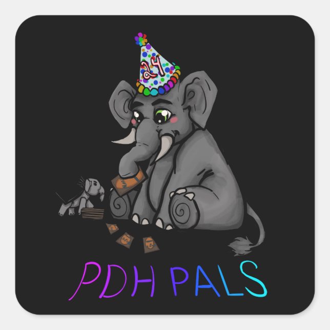 Stream Francis rund um die Uhr Quadratischer Aufkleber (Vorderseite)