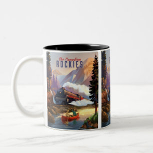 Stream Motor durch die Berge, Männer Zweifarbige Tasse