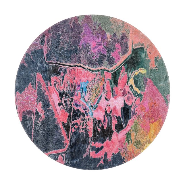 STREAM WASSER ABSTRAKT SCHNEIDEBRETT (Vorderseite)