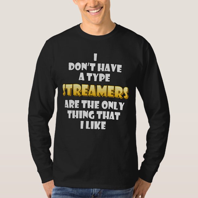 Streamer-Kostüm-Video-Game-Streamer T-Shirt (Vorderseite)