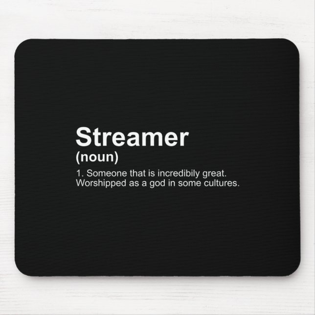 Streamer Live-Dampf-Definition  Mousepad (Vorne)