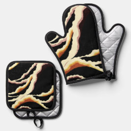 Streamers Decorative Design 1902 Ofenhandschuh & Topflappen-Set