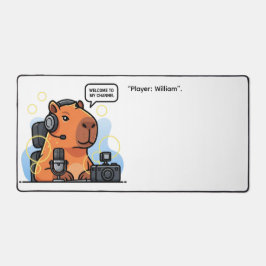 Streaming Capybara – Cute Gamer Streamer Schreibtischunterlage