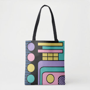Streamline Moderne Retro Style Geometric Design Tasche