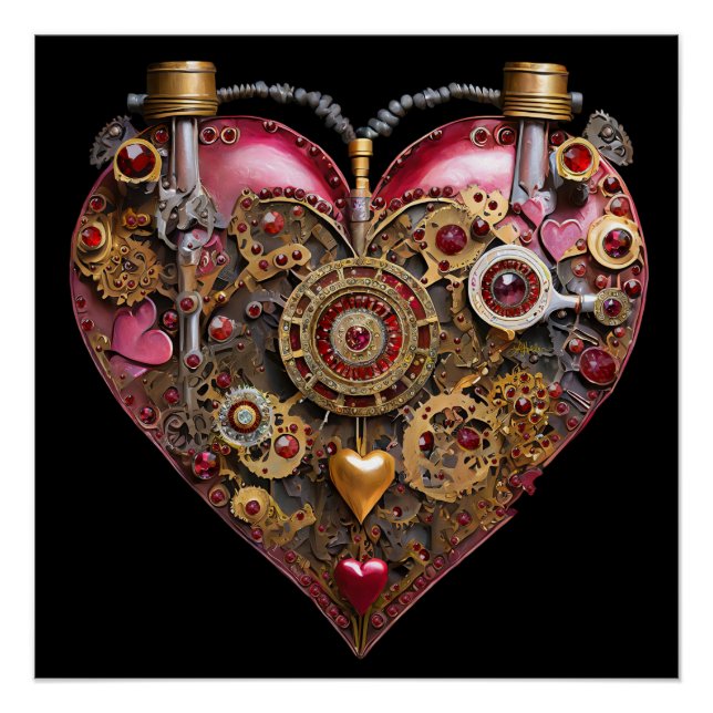Streampunk Heart Ruby Valentine Poster (Vorderseite)
