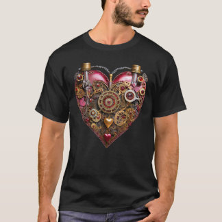 Streampunk-Herz-Rubin-Valentinstag T-Shirt