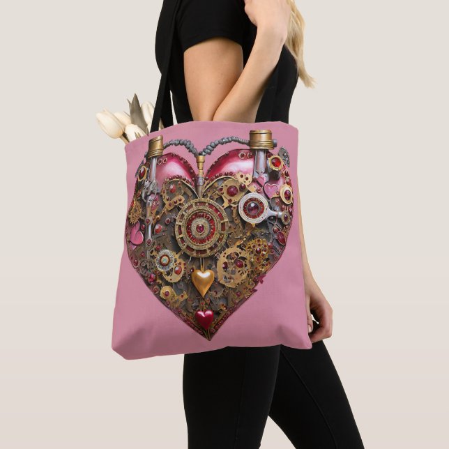 Streampunk-Herz-Rubin-Valentinstag Tasche (Von Nahem)