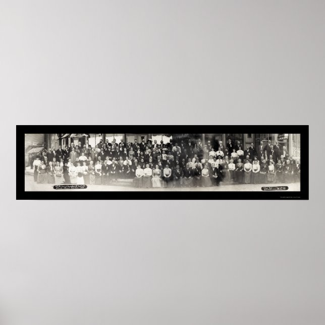Streator, Illinois Knights and Ladys Foto 1910 Poster (Vorne)