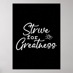 Streben nach Großmut, Hektik, Erfolg Motivierend Poster