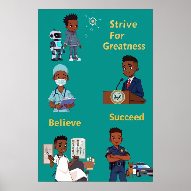 Streben nach Großzügigkeit Poster (Vorne)