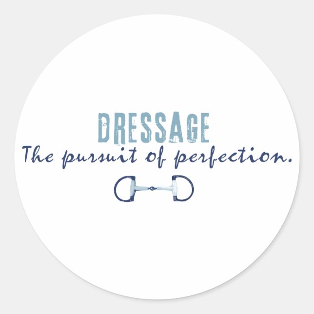 Streben nach Perfektion Runder Aufkleber (Vorderseite)