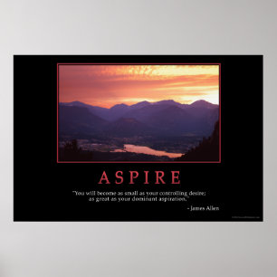 Streben Sie Poster