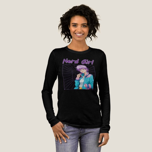 Streberin Tri-Blend Shirt (Volle Vorderseite)