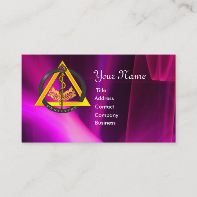 STRECKE DER ASCLEPIUS-DENTISTLEISTUNG VISITENKARTE (Vorderseite)