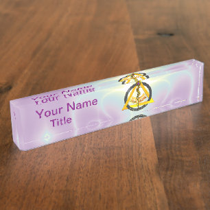 STRECKE DES ASCLEPIUS DENTIST DENTISTRY SYMBOL LIL NAMENSPLAKETTE