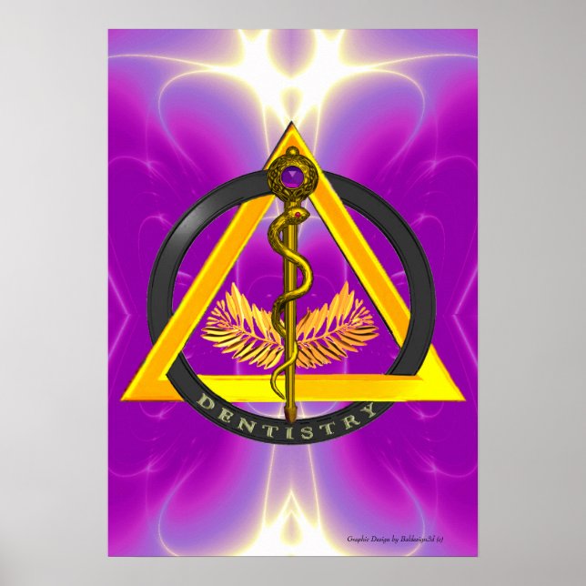 STRECKE DES ASCLEPIUS-ZAHNSYMBOLS POSTER (Vorne)