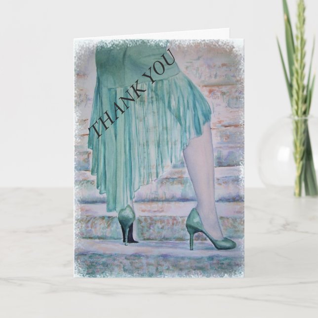 STRECKE NACH ..... DANKE KARTE (Vorderseite)