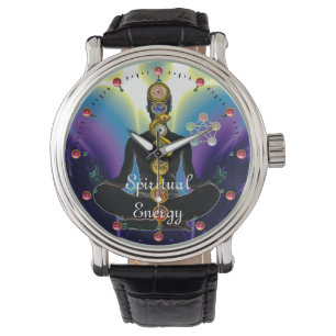 STRECKE VON ASCLEPIUS 7 CHAKRAS, YOGA LOTUS POSE L ARMBANDUHR