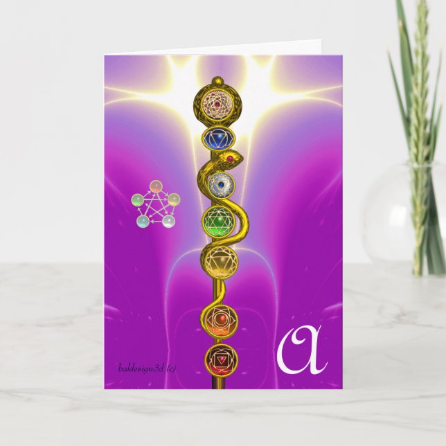 STRECKE VON ASCLEPIUS 7 CHAKRAS,YOGA,SPIRITUELLE E KARTE (Vorderseite)