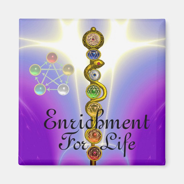STRECKE VON ASCLEPIUS 7 CHAKRAS,YOGA,SPIRITUELLE E MAGNET (Vorne)