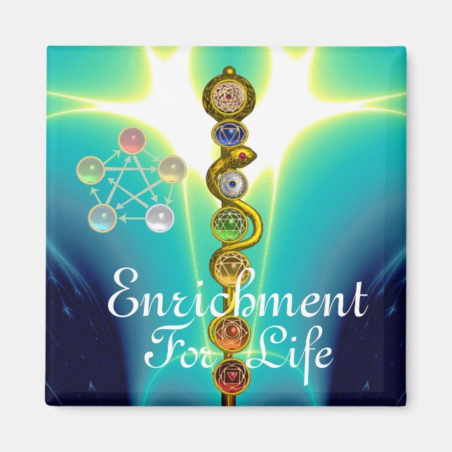 STRECKE VON ASCLEPIUS 7 CHAKRAS,YOGA,SPIRITUELLE E MAGNET (Vorne)