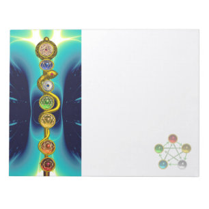 STRECKE VON ASCLEPIUS 7 CHAKRAS,YOGA,SPIRITUELLE E NOTIZBLOCK