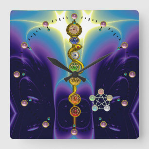 STRECKE VON ASCLEPIUS 7 CHAKRAS,YOGA,SPIRITUELLE E QUADRATISCHE WANDUHR