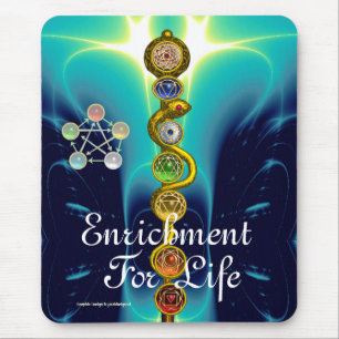 STRECKE VON ASCLEPIUS,7 SCHAKRAS,YOGA,SPIRITUELLE MOUSEPAD