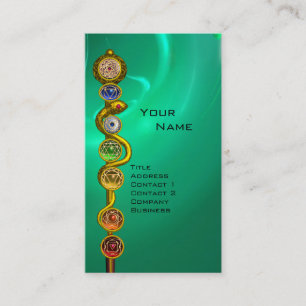 STRECKE VON ASCLEPIUS,7 SCHAKRAS,YOGA,SPIRITUELLE  VISITENKARTE