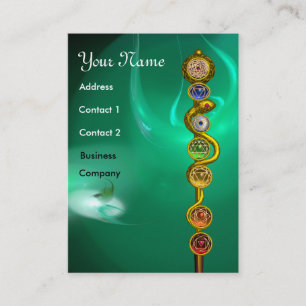 STRECKE VON ASCLEPIUS,7 SCHAKRAS,YOGA,SPIRITUELLE  VISITENKARTE