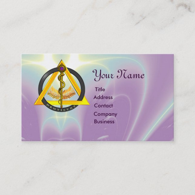 STRECKE VON ASCLEPIUS DENTIST DENTISTRY Pearl Visitenkarte (Vorderseite)