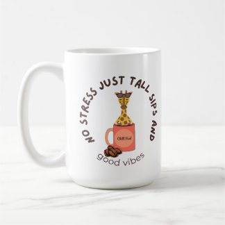 “Strecken, langsam trinken, weniger Stress.” Kaffeetasse