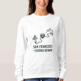Streckenführung von San Francisco zur Sierra Nevad Sweatshirt