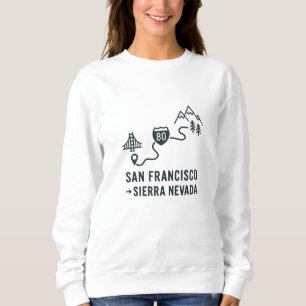 Streckenführung von San Francisco zur Sierra Nevad Sweatshirt