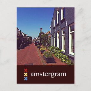 Street Amsterdam Postkarte