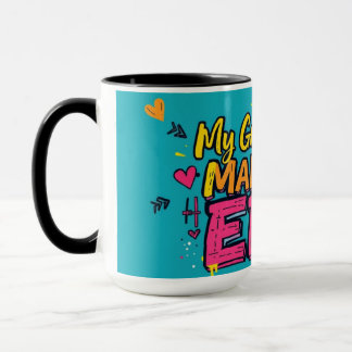 Street Art Big Heart Grandparent Day Tasse