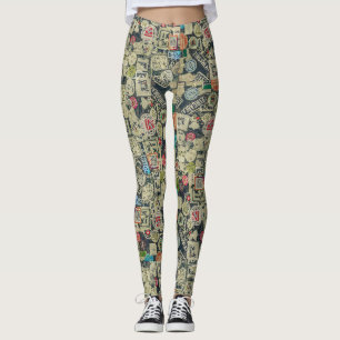Street Art Collage Leggings