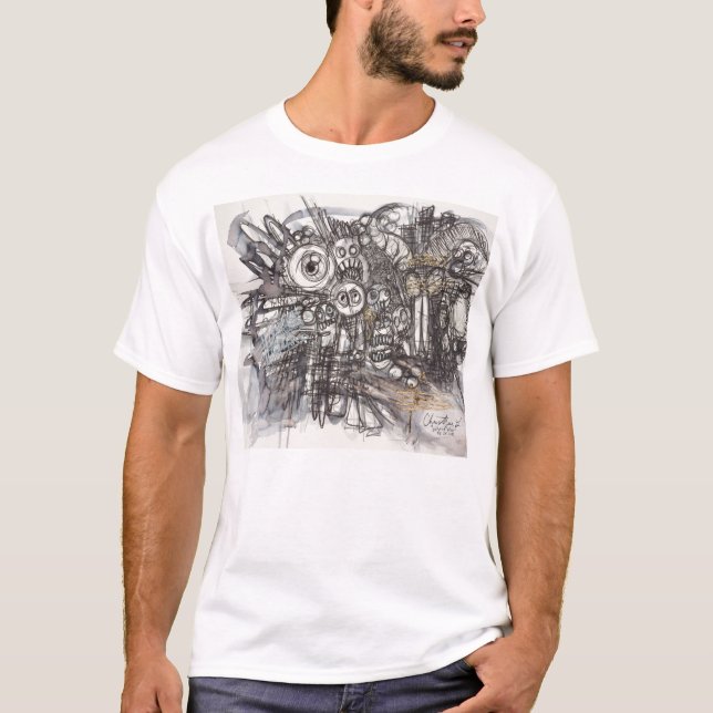 Street art graffiti  Cartoon Scheiße T-Shirt (Vorderseite)