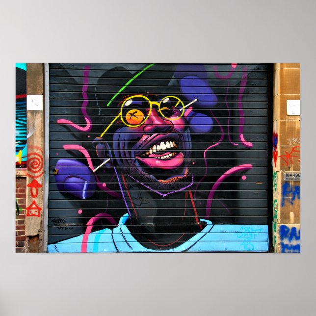 Street Art Graffiti Digbeth Birmingham UK Poster (Vorne)