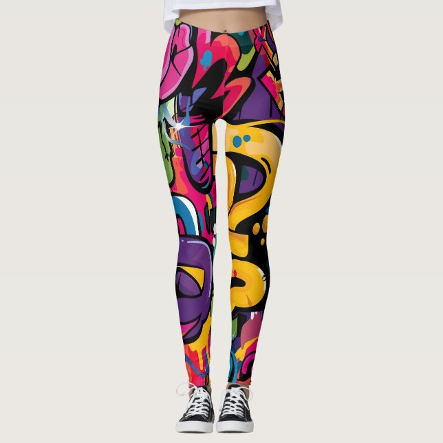Street Art Leggings (Vorderseite)