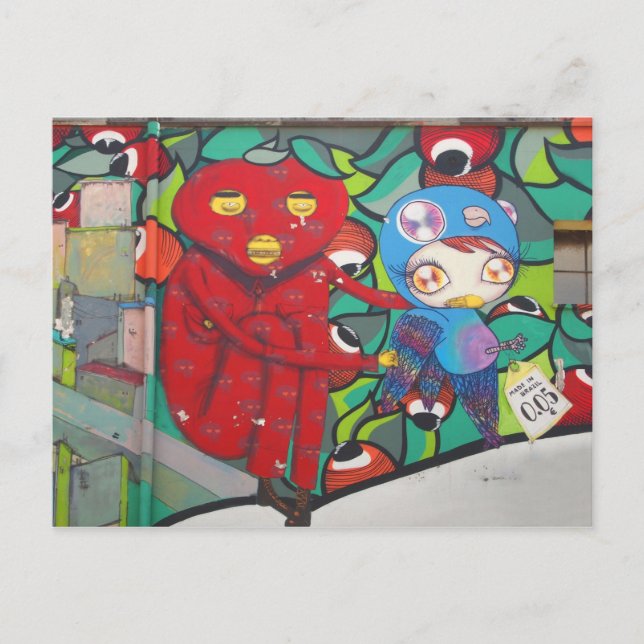 Street ART Postkarte (Vorderseite)