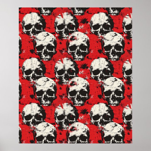 Street Art Skull Poster Design A10 (Vorne)